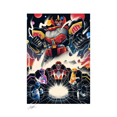 Power Rangers Umělecká reprodukce Mighty Morphin Power Rangers! 46 x 61 cm - bez rámu